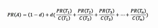 PageRank Formül PageRank Formül